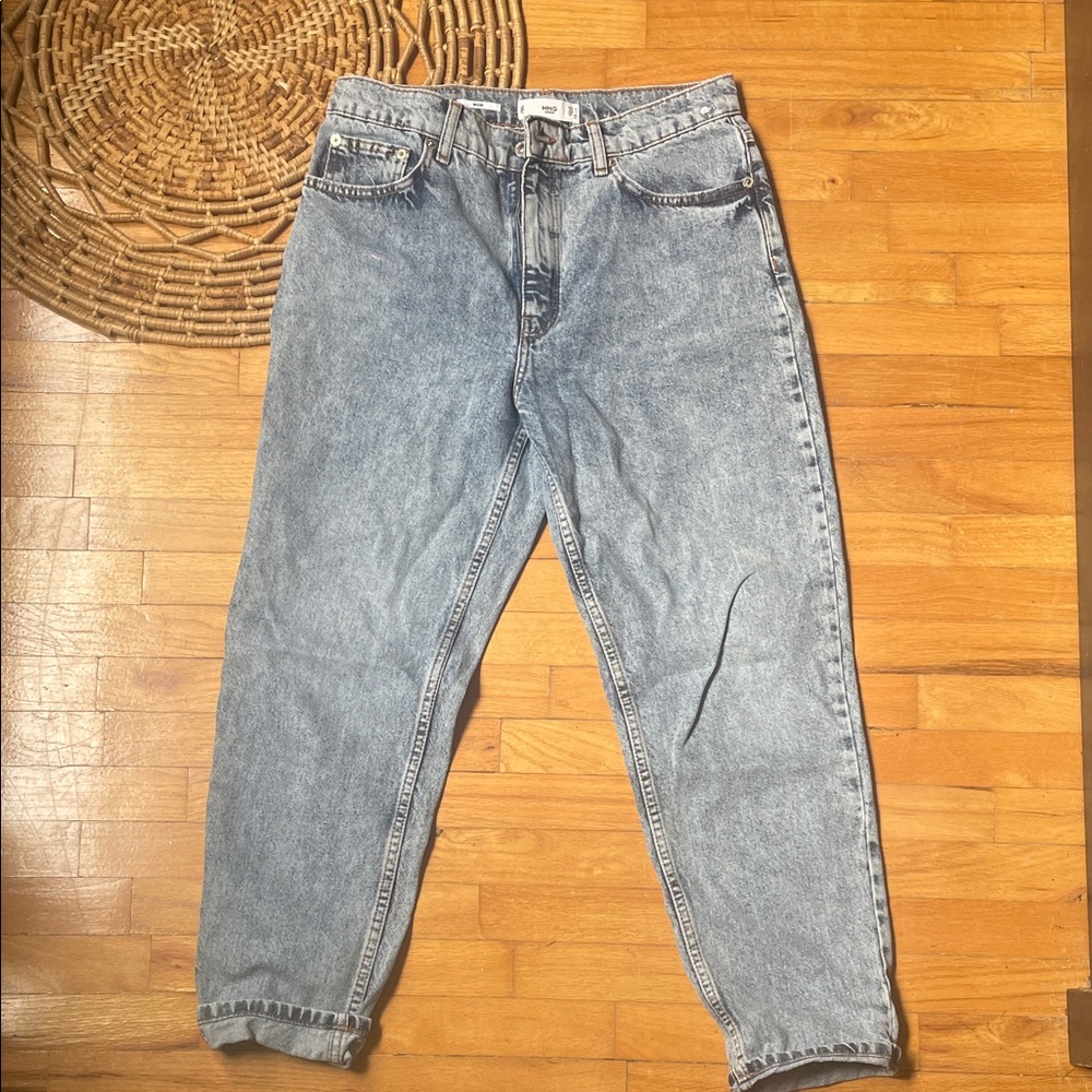 Mango Denim Blue Relaxed Jeans